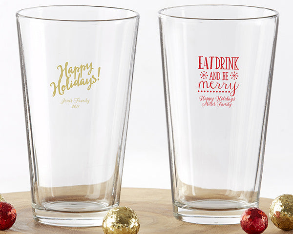 Custom Pint Glasses, Beer Lovers, Unique Wedding Favor, Birthday Party  Favor, Monogrammed Pint Glass, Gifts for Boyfriend, Housewarming Gift 