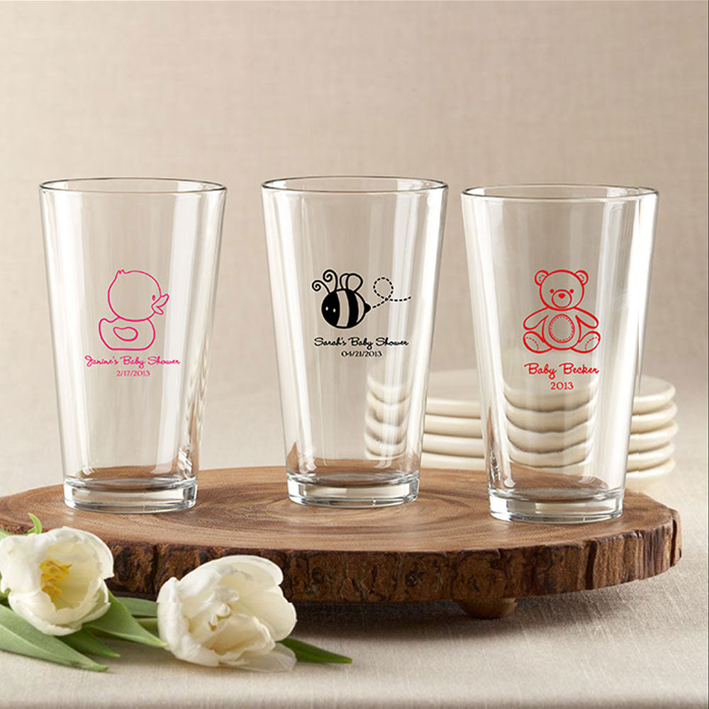 Personalized Beer Glasses - Great Wedding Party Gift