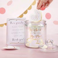 Thumbnail for Iridescent Wedding Wish Jar with Heart Shaped Cards