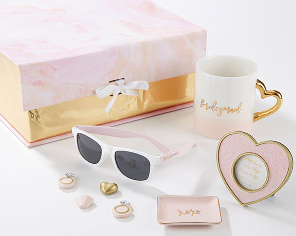 Pink & Gold Will You Be My Bridesmaid Kit Gift Box - Alternate Image 4 | My Wedding Favors