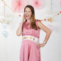 Baby Shower Belly Sash & Game Set - Main Image | My Wedding Favors