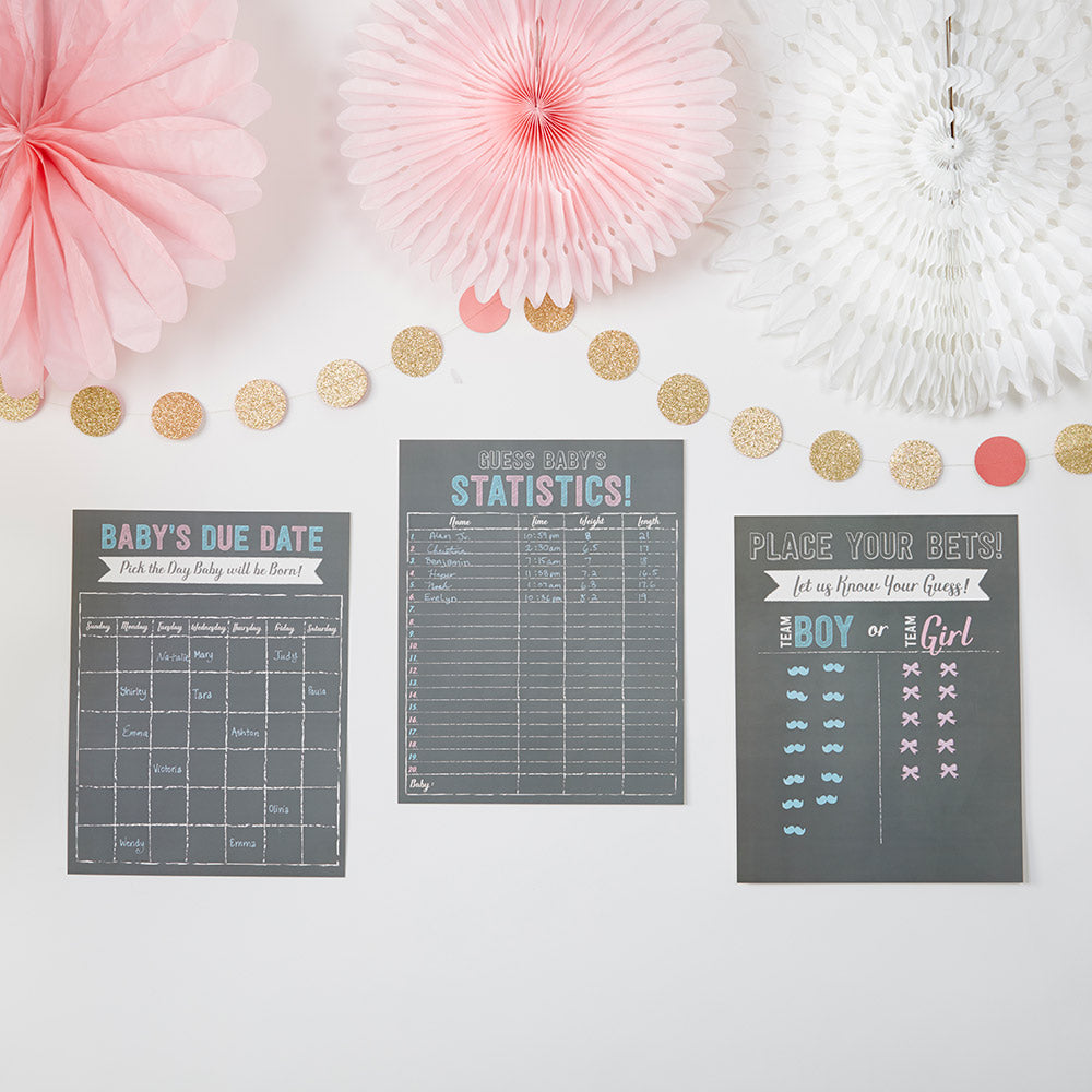 Gender Reveal Baby Shower Game Set - Alternate Image 4 | My Wedding Favors