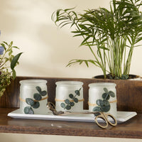 4 Piece Frosted Votive & Tray Set - Alternate Image 4 | My Wedding Favors