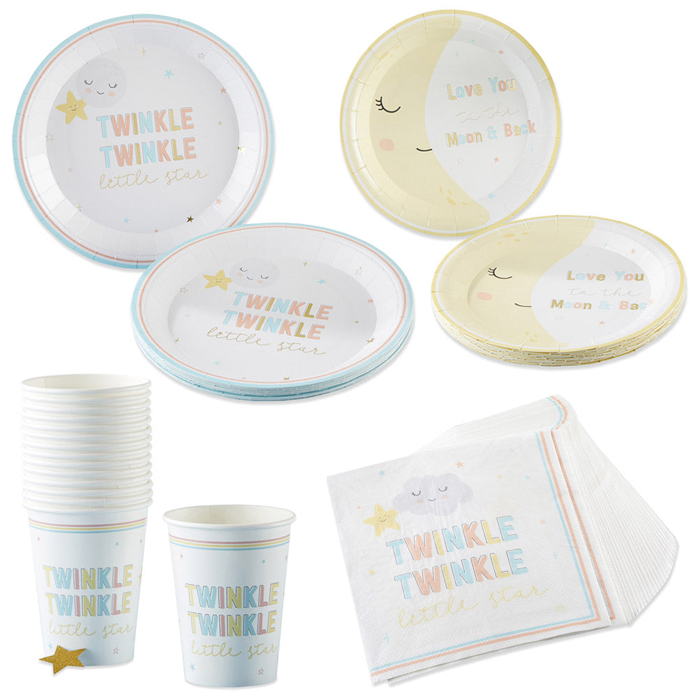 Twinkle Twinkle 78 Piece Party Tableware Set (16 Guests) - Main Image | My Wedding Favors