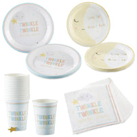 Thumbnail for Twinkle Twinkle 78 Piece Party Tableware Set (16 Guests) - Main Image | My Wedding Favors