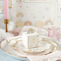 Thumbnail for Boho Rainbow Baby 62 Piece Party Tableware Set (16 Guests)
