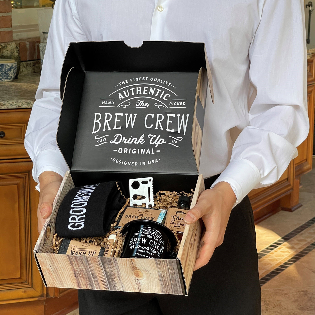 Brew Crew Groomsman Gift Box Kit - Alternate Image 2 | My Wedding Favors