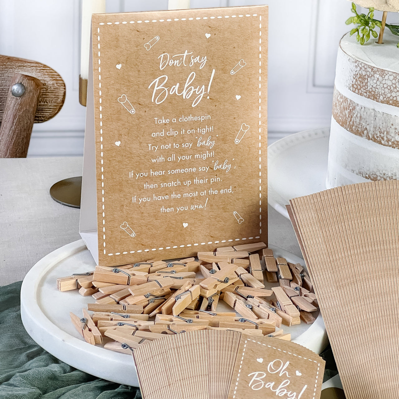 Kraft Baby Shower Game Set - Alternate Image 3 | My Wedding Favors