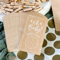 Thumbnail for Kraft Baby Shower Game Set - Alternate Image 7 | My Wedding Favors