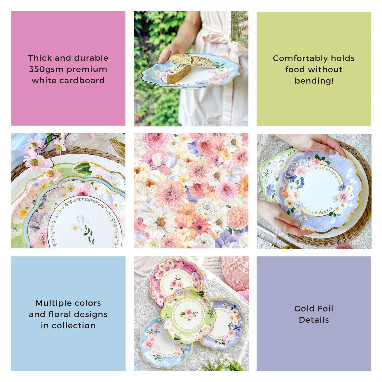 Tea Time Party 62 Piece Party Tableware Set (16 Guests) - Alternate Image 5 | My Wedding Favors