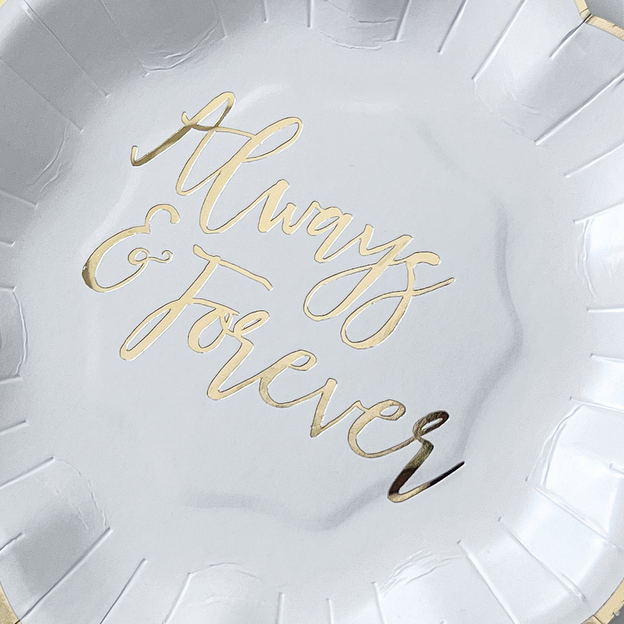 Always & Forever 72 Piece Party Tableware Set (24 Guests) - Alternate Image 3 | My Wedding Favors
