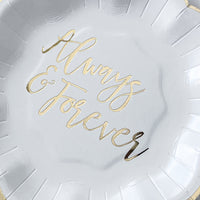 Thumbnail for Always & Forever 72 Piece Party Tableware Set (24 Guests) - Alternate Image 3 | My Wedding Favors