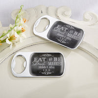 Thumbnail for Personalized Silver Bottle Opener - Alternate Image 2 | My Wedding Favors