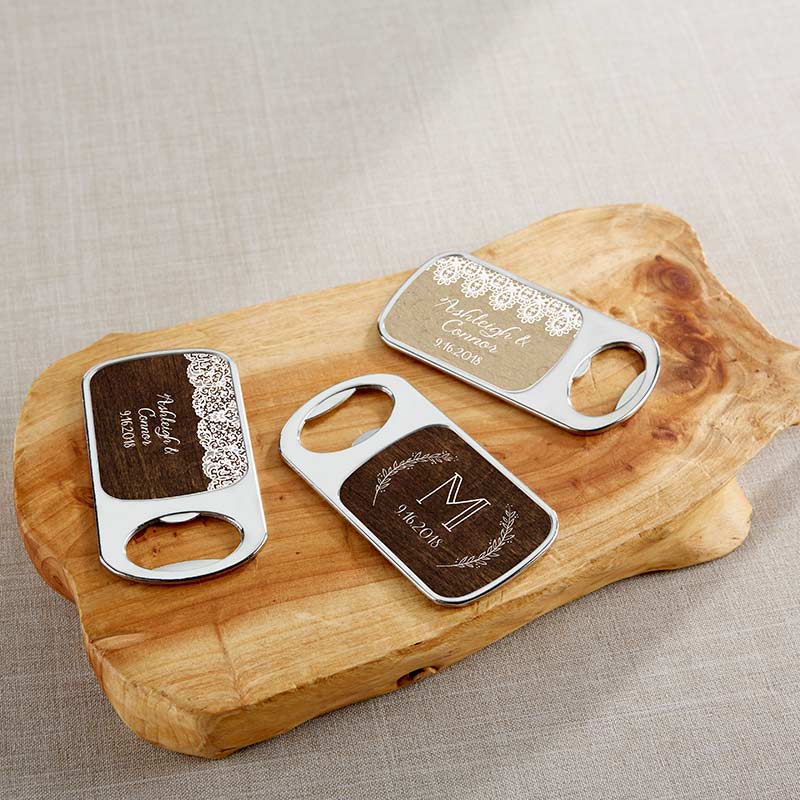 Personalized Silver Bottle Opener - Alternate Image 3 | My Wedding Favors