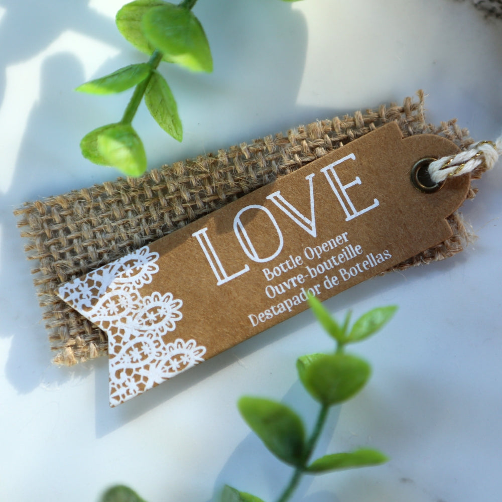 Gold Love Bottle Opener - Alternate Image 4 | My Wedding Favors