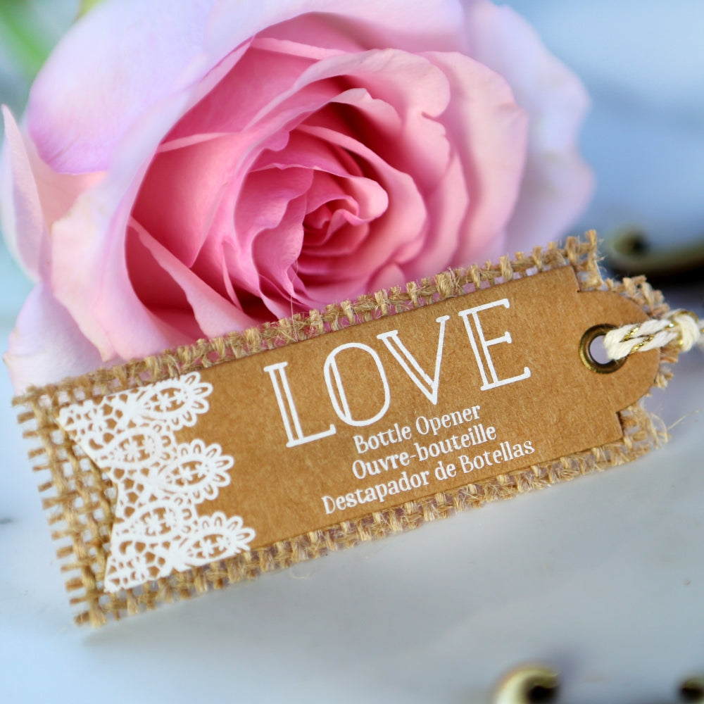 Gold Love Bottle Opener - Alternate Image 6 | My Wedding Favors