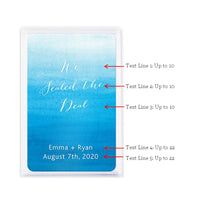 Thumbnail for Personalized Ombre Playing Cards In Plastic Case (Many Colors Available) - Alternate Image 4 | My Wedding Favors
