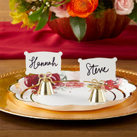 Thumbnail for Gold Kissing Bells Place Card/Photo Holder (Set of 24) - Alternate Image 2 | My Wedding Favors