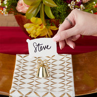 Thumbnail for Gold Kissing Bells Place Card/Photo Holder (Set of 24) - Alternate Image 3 | My Wedding Favors