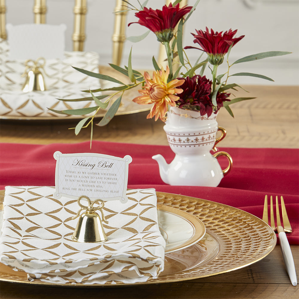Gold Kissing Bells Place Card/Photo Holder (Set of 24) - Alternate Image 7 | My Wedding Favors