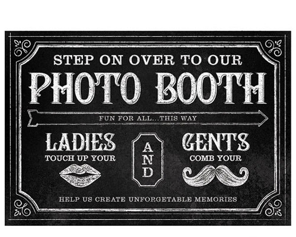 Personalized Directional Sign with Chalkboard Print Design - Alternate Image 2 | My Wedding Favors