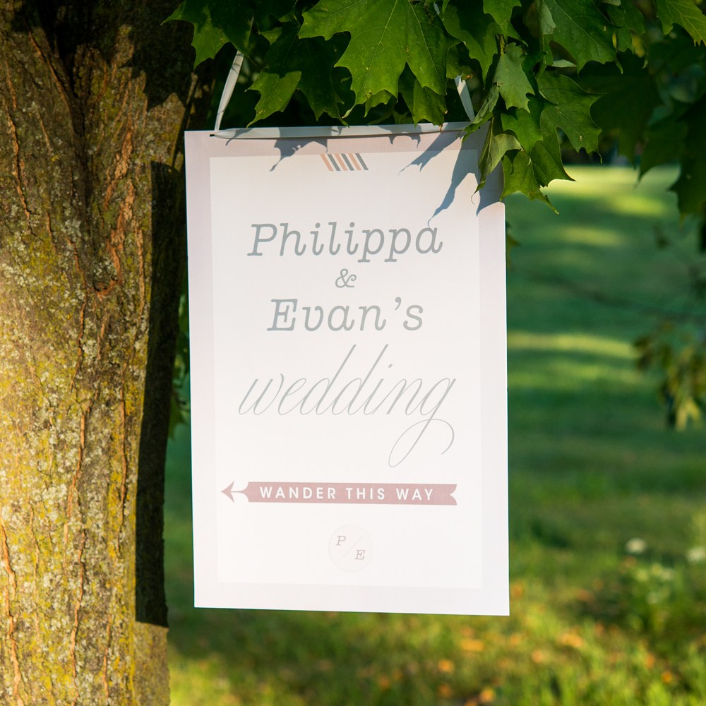 Personalized Wanderlust Directional Poster - Main Image | My Wedding Favors