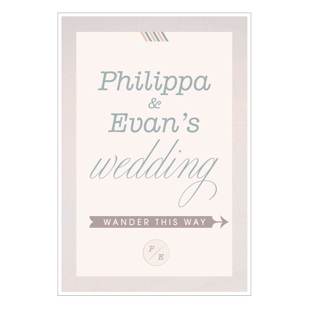 Personalized Wanderlust Directional Poster - Alternate Image 3 | My Wedding Favors