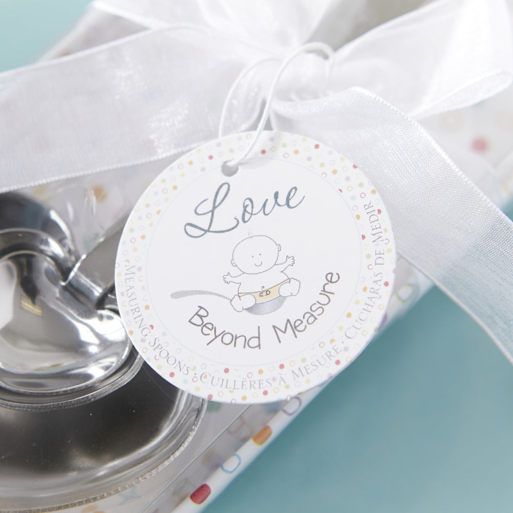 Love Beyond Measure Heart Shaped Measuring Spoons - Baby Shower (Set of 4) - Alternate Image 3 | My Wedding Favors