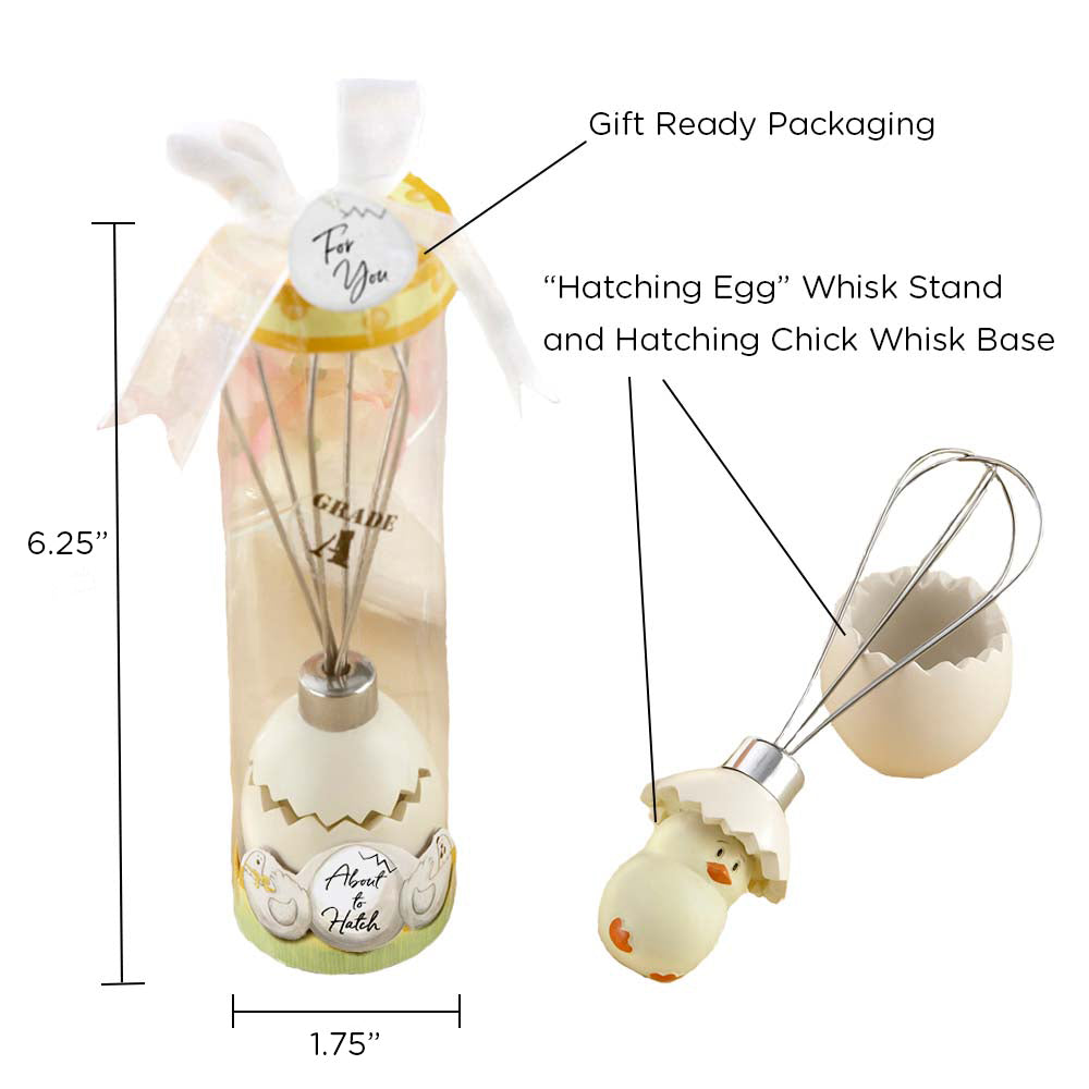 About to Hatch Stainless Steel Egg Whisk - Alternate Image 6 | My Wedding Favors
