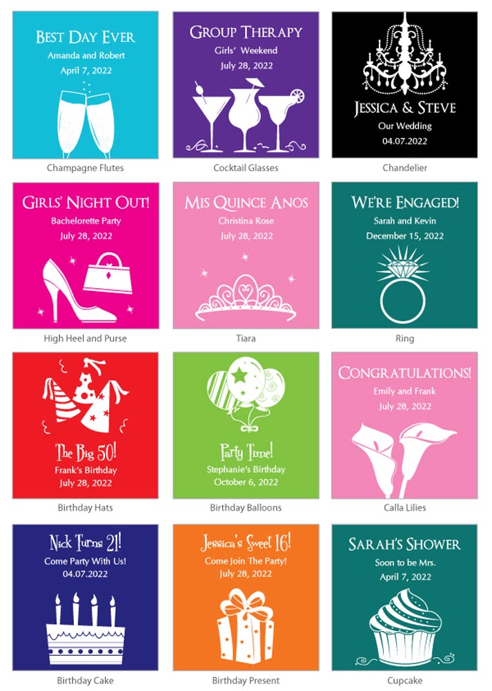 Personalized Silhouette 1 oz. Hand Sanitizer Spray Bottle - Alternate Image 6 | My Wedding Favors
