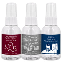 Thumbnail for Personalized Silhouette 2 oz. Hand Sanitizer Spray Bottle - Main Image | My Wedding Favors