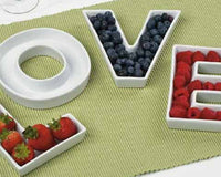 Ceramic Letter Dishes - Main Image | My Wedding Favors