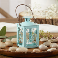 Thumbnail for Luminous Blue Mini-Lantern Tea Light Holder - Alternate Image 2 | My Wedding Favors