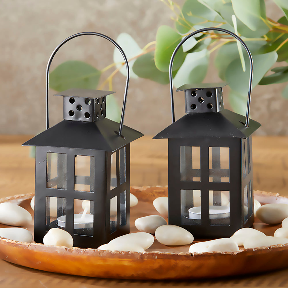 Black Mini Lantern - Main Image | My Wedding Favors