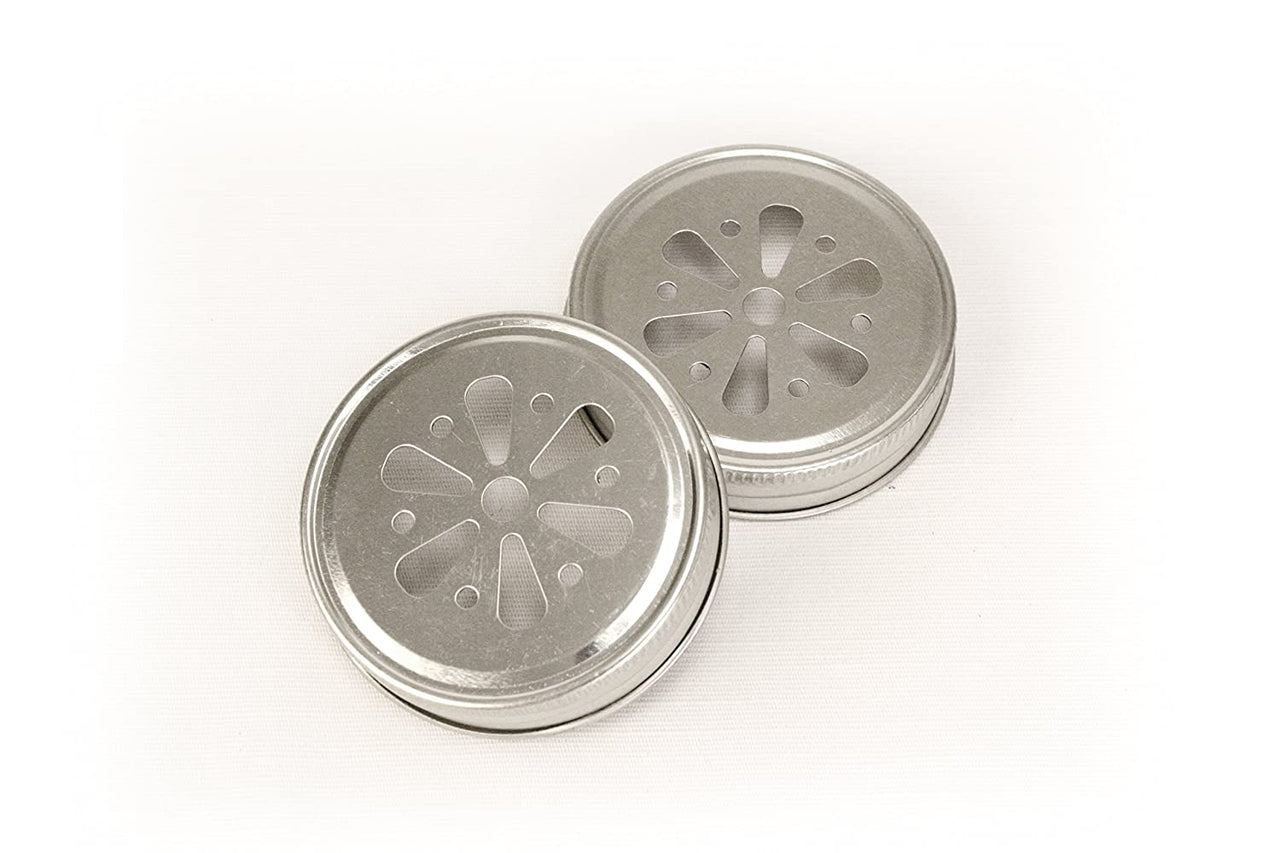 Flower Stamped Mason Jar Lid (Set of 20) - Alternate Image 2 | My Wedding Favors