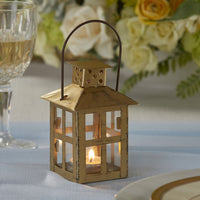 Thumbnail for Vintage Antique Gold Distressed Lantern - Small - Alternate Image 5 | My Wedding Favors