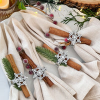 Thumbnail for Sparkling Snowflake Napkin Ring (Set of 4) - Alternate Image 2 | My Wedding Favors