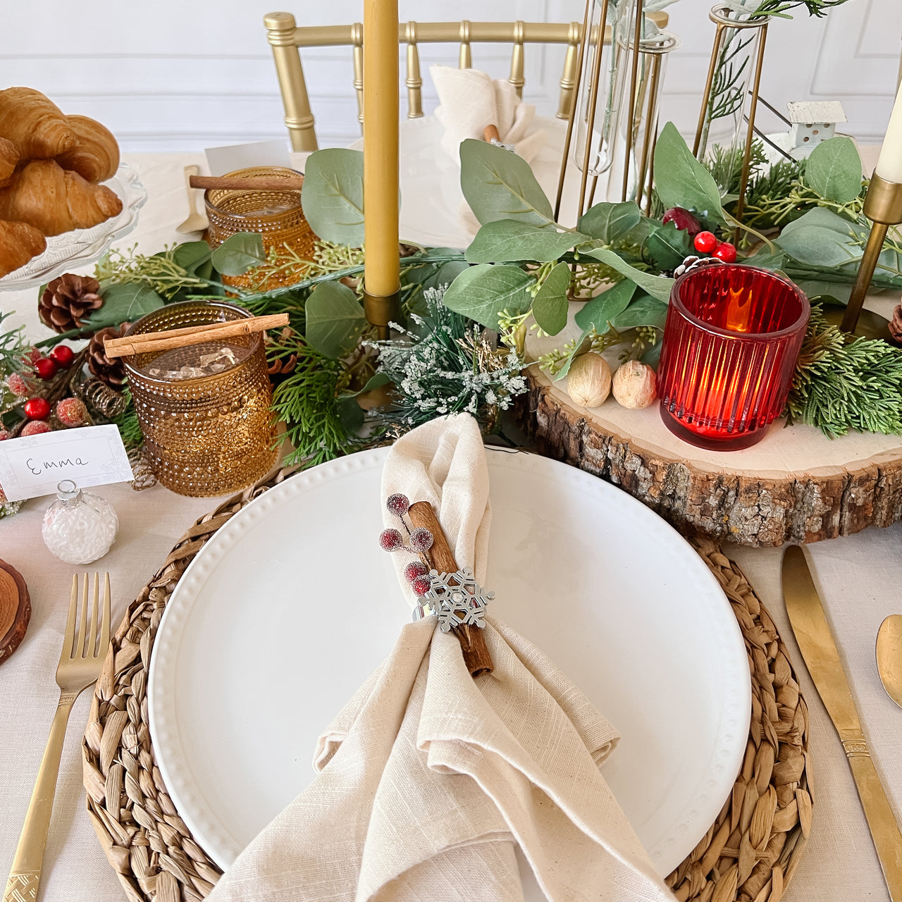 Sparkling Snowflake Napkin Ring (Set of 4) - Alternate Image 5 | My Wedding Favors