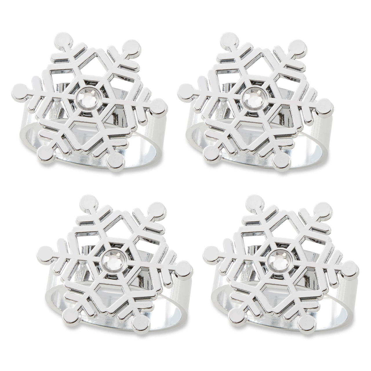 Sparkling Snowflake Napkin Ring (Set of 4) - Alternate Image 7 | My Wedding Favors