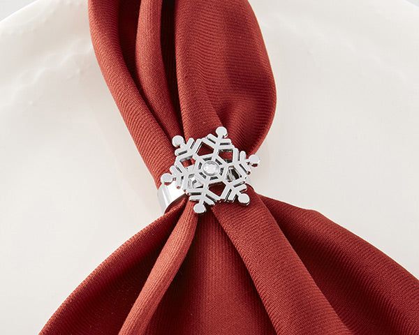 Sparkling Snowflake Napkin Ring (Set of 4) - Alternate Image 9 | My Wedding Favors