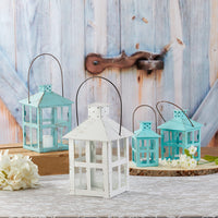 Thumbnail for Vintage White Distressed Lantern - Extra Large - Alternate Image 6 | My Wedding Favors