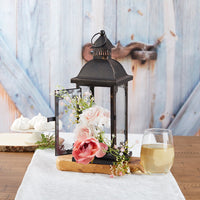 Antique Black Ornate Lantern - Medium - Alternate Image 2 | My Wedding Favors