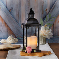 Thumbnail for Antique Black Ornate Lantern - Medium - Alternate Image 3 | My Wedding Favors