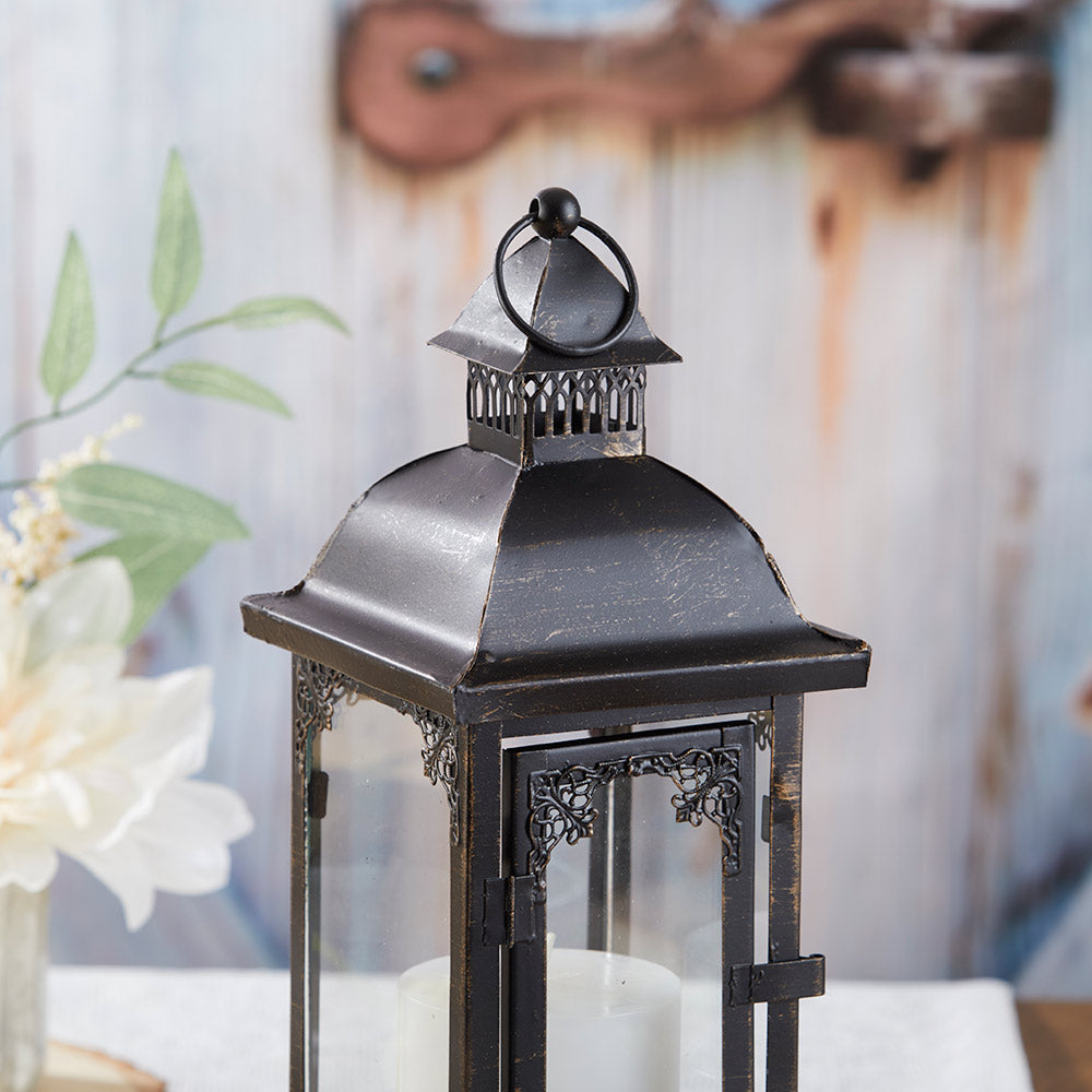 Antique Black Ornate Lantern - Medium - Alternate Image 5 | My Wedding Favors