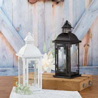 Thumbnail for Antique White Ornate Lantern - Medium - Alternate Image 7 | My Wedding Favors