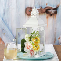 Antique White Ornate Lantern - Medium - Alternate Image 5 | My Wedding Favors