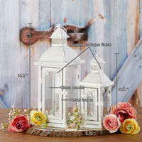Antique White Ornate Lantern - Medium - Alternate Image 3 | My Wedding Favors