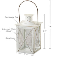Thumbnail for Luminous White Lantern Tea Light Holder - Medium - Alternate Image 6 | My Wedding Favors