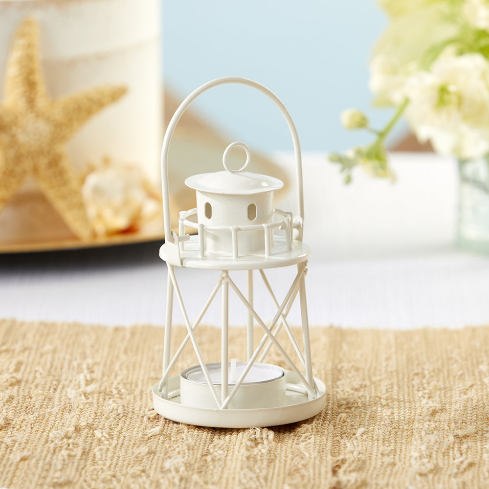 By the Sea Lighthouse Tealight Holder Lantern (Set of 4) - Main Image | My Wedding Favors