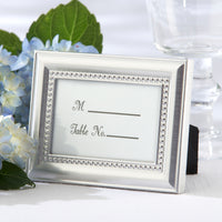 Thumbnail for Beautifully Beaded Silver Place Card/Photo Holder (Set of 6) - Alternate Image 3 | My Wedding Favors